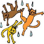 иллюстрация к разделу: rain cats and dogs